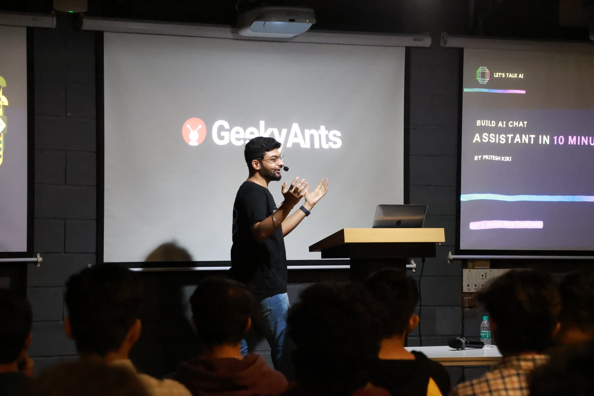 Me standing on stage at Reactathon delivering the keynote
